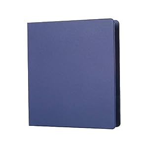 Image of Staples 82634 Standard 1" 3-Ring Non-View Binder Blue (26409-Cc)