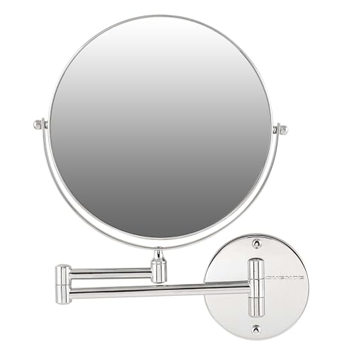 OVENTE 9" Wall Mounted Makeup Mirror with 1X/7X Magnification, Double Sided Mag…