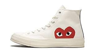 Image of Converse Chuck 70 CDG Play (Milk/White-High Risk Red,9)