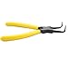 GOOFIT Snap Ring Plier Hand Tool 90 Degree Tip Grips Internal Bent Circlip Plier for Ring Remover Retaining