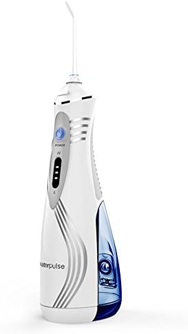 Professional Water Flosser Cordless Flosser Dental Oral Irrigator Rechargeable Waterproof High Capacity Water Tank with 4 Jet Tips White