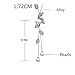 Hithop Necklace for Women Jewelry Tassel Long Sweater Necklaces Pearl Silver