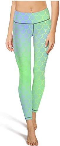 RTYTIYLIT Rainbow Beautiful Mermaid Scales Women's Tights Funny for Women
