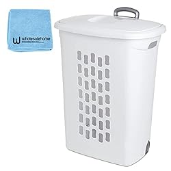 Sterilite Plastic Laundry Hamper with Lid and