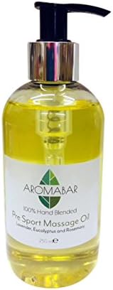 Post Sports Massage Oil 250ml 100% Natural Oils with Lavender, Rosemary & Juniperberry Pure Essential Oils Paraben Free