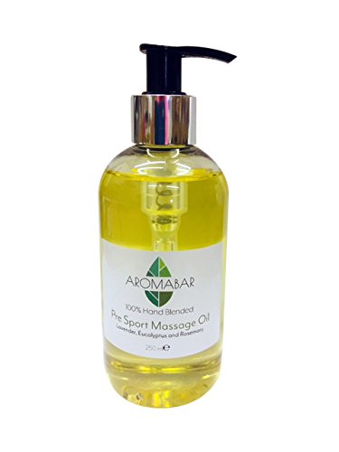 Post Sports Massage Oil 250ml 100% Natural Oils with Lavender, Rosemary & Juniperberry Pure Essential Oils Paraben Free
