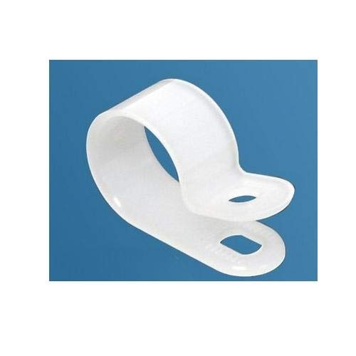 Morris 22450 Plastic Cable Clamp, 1/2Inch, UV Black, 10Pack C Clamps