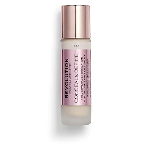 Makeup Revolution, Base de maquillaje Conceal & Define, F1, 23ml