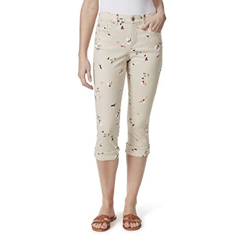 Bandolino Womens Mandie 5 Pocket High Rise Capri Jeans, Multi, 16 US