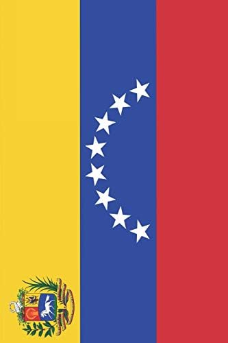 Venezuelan flag journal: Blank lined diary