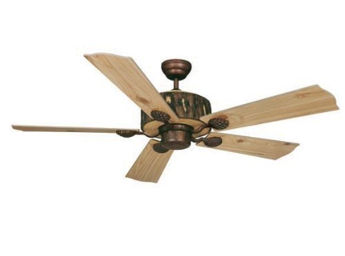 Vaxcel Lighting Fn52265wp Log Cabin 52 Ceiling Fan Weathered