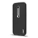J&D Case Compatible for Moto G (3rd Gen) Case, Drop Protection Slim Cushion Shock Resistant Protective TPU Slim Case for Motorola Moto G (3rd Generation, 2015 Released) Bumper Case (Black)