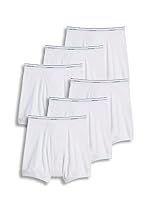 Jockey Men's Underwear Classic Boxer Brief - 6 Pack, white, M