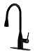 Derengge KFC8065MT Single Handle Pull Down Kitchen Faucet,1 or 3 Hole Installation,Matte Black Finished,Meets cUPC NSF AB1953 Lead Free