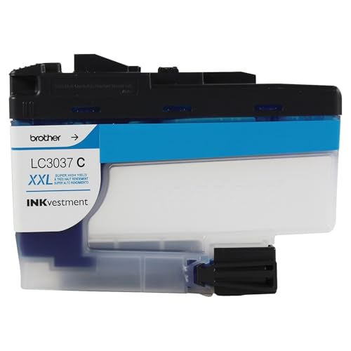 Brother Genuine LC30373PKS, 3-Pack Super High-Yield Color INKvestment Tank Ink Cartridges, Includes 1 Cartridge Each of Cyan, Magenta and Yellow Ink, Page Yield Up to 1,500 Pages/Cartridge, LC3037
