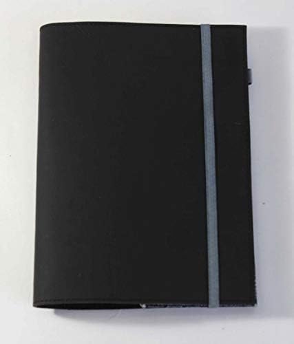 Daily office use black Leather Journal 6.25 Inch W, 8.75 inch L, Eco- Free, Tree-free Recycled Cotton Paper, Acid free