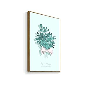 Framed Canvas Wall Art for Living Room, Bedroom Beautiful Bunch Flowers Canvas Prints for Home Decoration Ready to Hanging - 16x24 inches