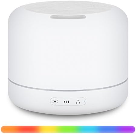Essential Oil Aromatherapy Diffuser Humidifier Lamp Ultrasonic With Bluetooth Music Player Speaker, 7 Color Changing Light, Touch Button, Timing Mist Maker for Yoga/training/home/office