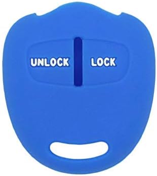 BROVACS Silicone Cover Protector Case Holder Skin Jacket Compatible with MITSUBISHI 2 Button Remote Key Fob CV4524 Deep Blue
