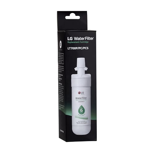 LG LT700P- 6 Month / 200 Gallon Capacity Replacement Refrigerator Water Filter (NSF42 and NSF53) ADQ36006101, ADQ36006113, ADQ75795103, or AGF80300702 , White , Single