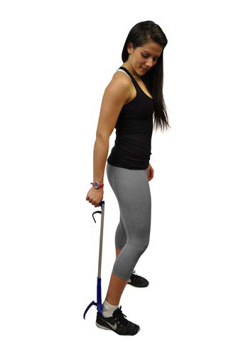 Blue Jay 'Get Your Shoe On' Shoehorn - Extra Long, 32 in., Light Blue, Shoe Wearing Stick with Gripper for No Excessive Bending. Shoe Accessories