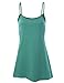 MBJ Womens Solid / Tie Dye Spaghetti Strap Dress Top - Made in USA
