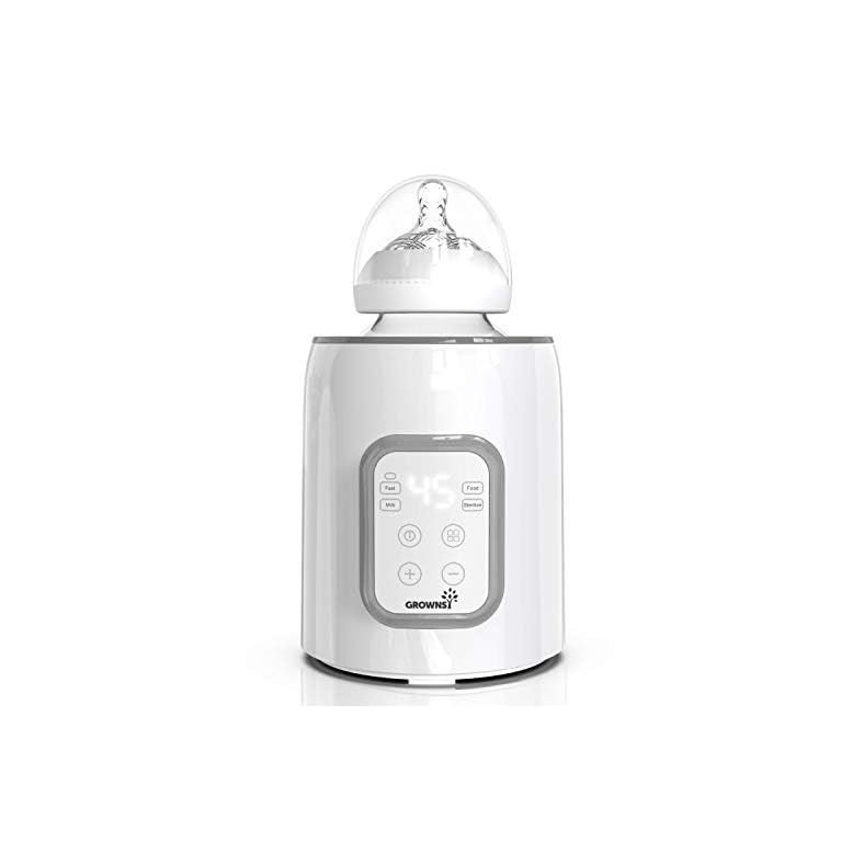 Bottle Warmer, GROWNSY 8-in-1 Fast Baby Milk Warmer with Timer for Breastmilk or Formula, Accurate Temperature Control…