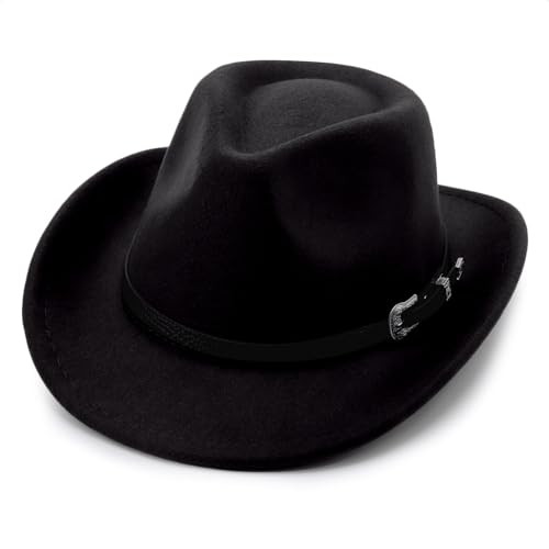 1 Pc Cowboy Hat: Black 17-02