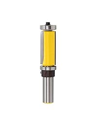 Yakamoz 2 piezas 1 2" patrón de vástago Flush Trim Router Bit Top y Bottom Doble Rodamientos Trimmer Cutter Woodworking Tool