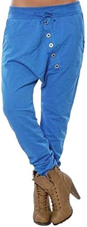 STORTO Women's Drop Crotch Hip Hop Jogger Harem Pants Trousers