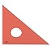 ALVIN - 4 inches Fluorescent Professional Acrylic Triangle Ruler 45/90 Degrees, Multipurpose Tool for Drafting, Design, and Architecture, Great for Machining and Woodworking