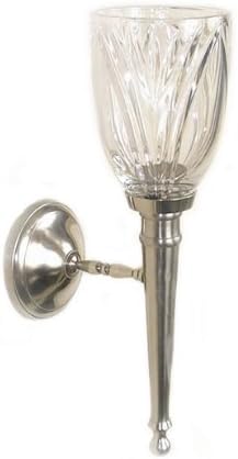 12 Inch Crystal Glass Wall Sconces (set Of 2)