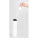 mDesign Toilet Bowl Brush and Holder for Bathroom Storage - White