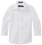 U.S. Polo Assn. School Uniform Boys' Long Sleeve Broadcloth Shirt