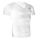 Emfraa Compression Under Cool Base Layer V Neck T Shirt Short Sleeve S ~ XXL