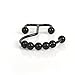 2lbDepot Double Shower Curtain Hooks Rings (Matte Black Decorative Finish) Premium Rust Resistant Stainless Steel Metal Hook, Roller Balls Glide on Shower Rods, Set of 12 pieces