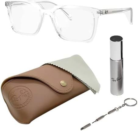 メガネ（フレームRay-Ban） Ray-Ban RB7047 Square Shape Injected Eyeglasses with Official
