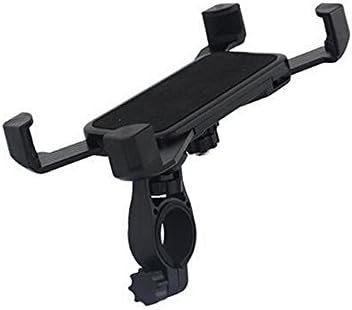 Bike Cell Phone Mount Holder Mobile Phone Mount for Bicycle Motorcycle Handlebar Phone Mount for iPhone 6 6S Plus 5SE Galaxy S7 S6 Edge Note 5 GPS Fits BMX MTB Road Bike Schwinn Trek Etc (Black)