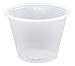 Healthstar Non-Sterile Graduated 1 ounce Clear Plastic Medicine Cups with Measurement Markings (100 Count)