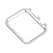 Coobes Compatible with Apple Watch Case 38mm 42mm, Metal Bumper Protective Cover Women Bling Diamond Crystal Rhinestone Shiny Compatible iWatch Series 3/2/1 (Diamond-Silver, 42mm)