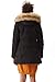 Molemsx Women's Padded Jacket, Ladies Fur Hooded Thickened Vegan Down Long Parka Winter Outwear Warm Puffer Coat XS-XXL