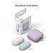 elago Duo Silicone Case Compatible with Apple AirPods Case 1 & 2, Premium Protective Silicone, Supports Wireless Charging, 2 Caps + 1 Body [ Pastel Blue, Lovely Pink + Lavender ]