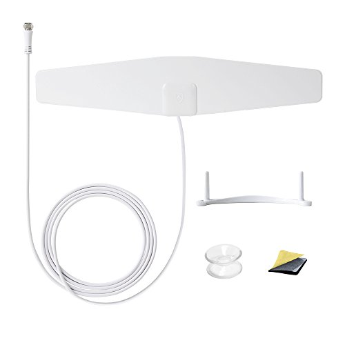 ANTOP HDTV Antenna Indoor, 30 Miles Range Multi-directional Reception with 10ft High Performance Coaxial Cable