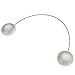 EleCharm Elegant Classic Pearl Magnetic Curtain Rope Tieback Wrap Holdbacks - Set of 2(Irory White)