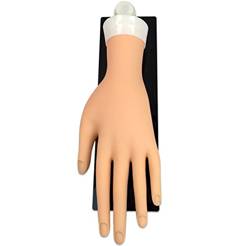 Pana Brand Bendable Flexible Mannequin Display Hand Tool for Nail Art Training Practice with Wall Hanger Holder