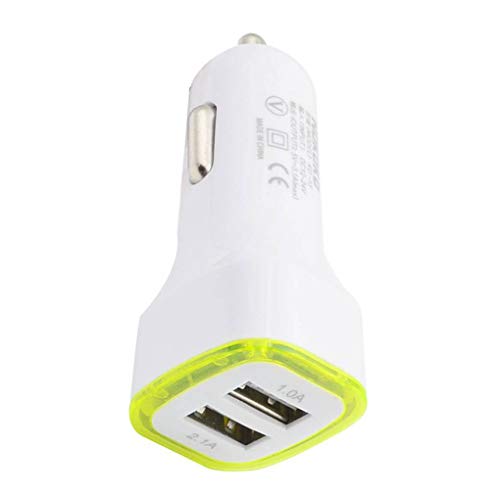 Tralntion LED Dual USB Car Charger Cigarette Lighter Car Charger for GPS Mobile Phone MP3 PDA Bluetooth Headset Digital Camera