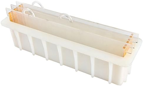 Nicole Silicone Mold Handmade Swirl Render Soap Making Mould with Transparent Vertical Acrylic Clapboard