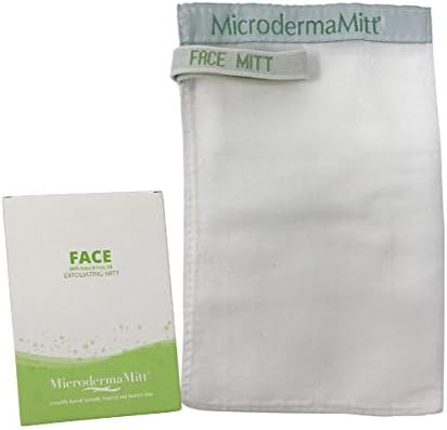 MicrodermaMitt Deep Exfoliating Face Mitt Firming Dry Skin Treatment-Unclog Pores, Repair Wrinkles, Sun Damage, Remove Imperfections and Improve Skin Texture