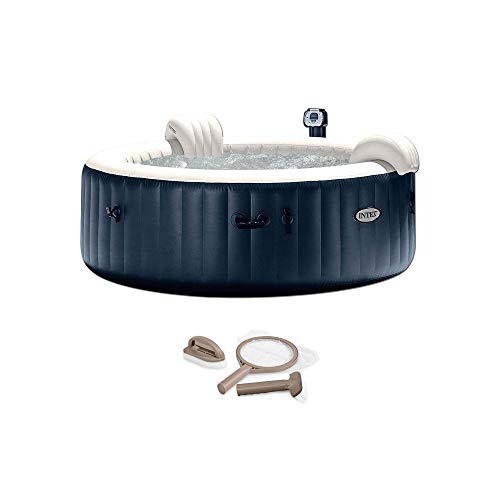 Intex Pure Spa 6 Person Inflatable Portable Bubble Jets Hot Tub & Accessory Kit