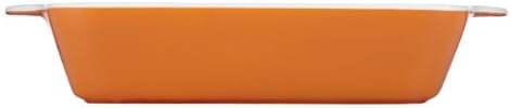 Mario Batali by Dansk 833729 Stoneware Square Baker, 9-Inch, Persimmon
